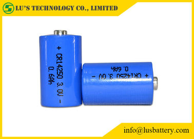 Seguimento da bateria 650mah 3.0v GPS do dióxido do manganês do lítio CR14250