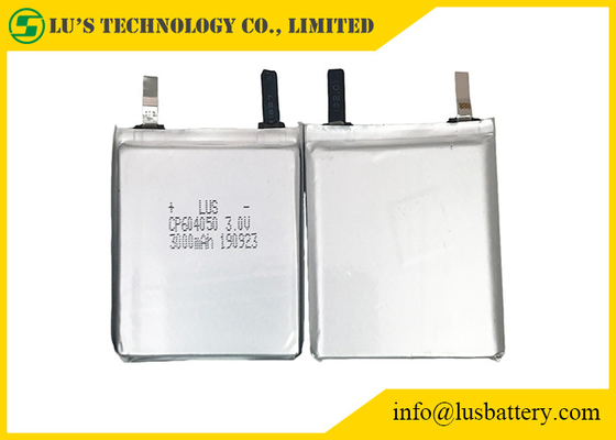 3.0V 3000mAh LiMnO2 diluem ultra a bateria CP604050 não recarregável para o RFID