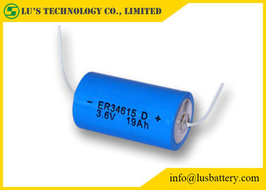 Baterias descartáveis ER34615 da bateria de lítio 19000mah da bateria de lítio ER34615 do tamanho de D 3.6V